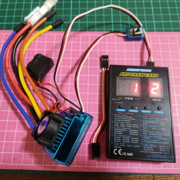② プログラムカード付 ■ TSKY 120A ブラシレス アンプ ESC ラジコン YD-2 モーター TT02 TT01