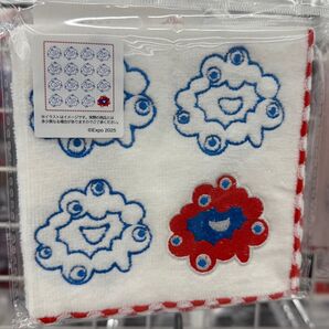 EXPO2025 大阪万博 ミャクミャク キャラクター ハンカチ 25x25cm