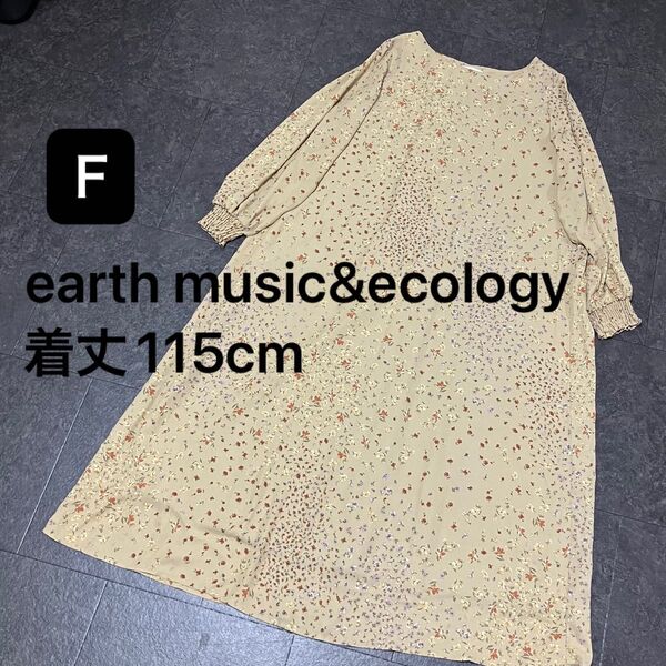 earth music&ecology 長袖ワンピース ブラウス