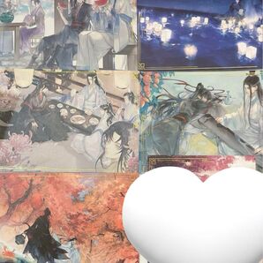 魔道祖師 二十四節気コレクションカード 秋 ポストカード 魏無羨 藍忘機 江澄 金凌 藍思追 藍景儀 聶懐桑 忘羨 カード ポスカ