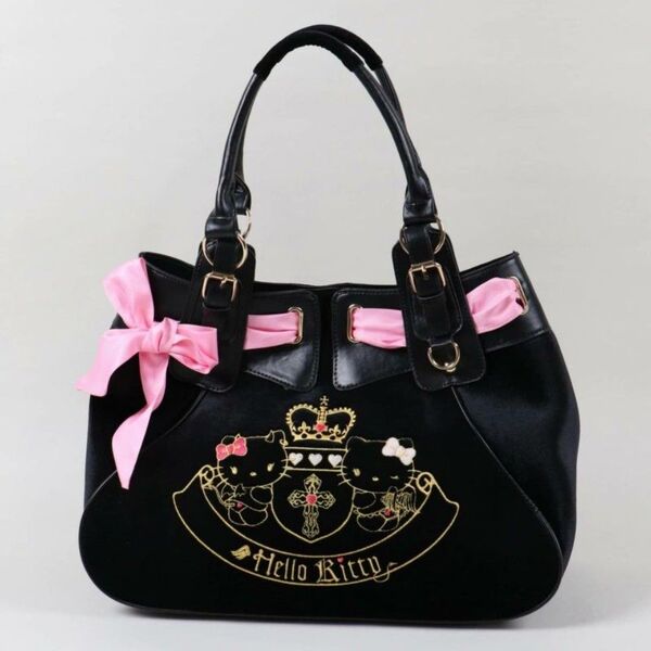 【最安値】キティ y2k Bag 天使小悪魔シリーズ バッグ ハローキティ SPINNS ベロアバッグ Juicy Couture