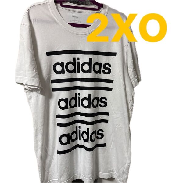 アディダス adidas Tシャツ 半袖 プリントTシャツ 2XO