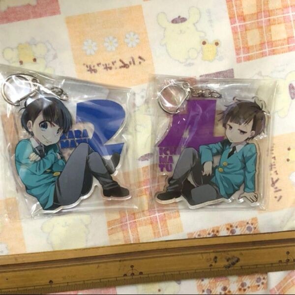 おそ松さん 同人グッズ アクキー カラ松 一松 色松 アクリルキーホルダー