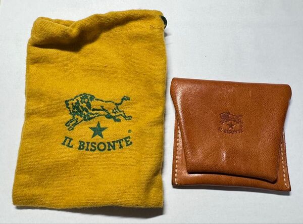 IL BISONTE イルビゾンテ コインケース 小銭入れ ブラウン レザー