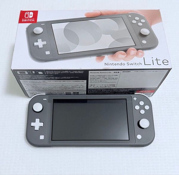 箱 ACアダプター付属 Nintendo Switch Lite ニンテンドースイッチ ライト 本体 グレー