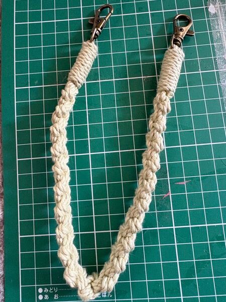 手編み ロープストラップ コットン ハンドメイド