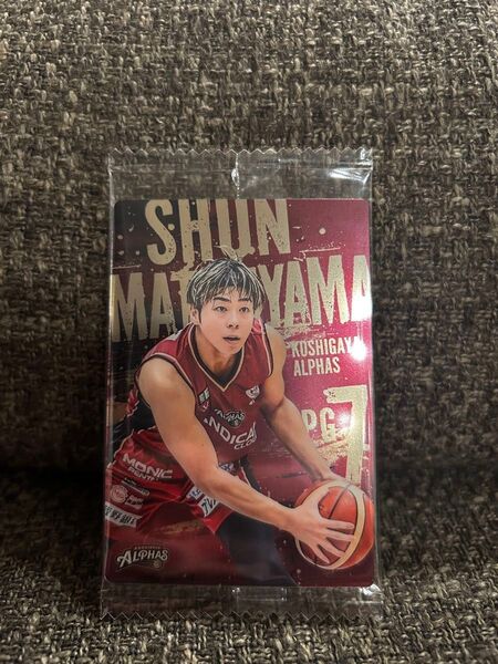 B.LEAGUE BLG ツインウエハース カード 松山駿 越谷アルファーズ