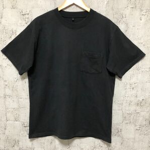 adapt retailing アダプトリティリング 厚手天竺 ポケット付Tシャツ ブラック