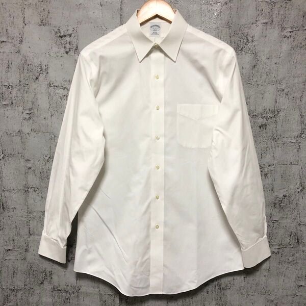 【最終価格】BROOKS BROTHERS ブルックスブラザーズ 346 ワイシャツ ホワイト 15-2/3(M)