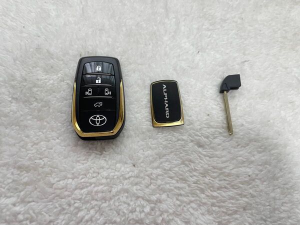 5ボタン 30系 アルファード ALPHARD スマートキー キーケース ゴールド