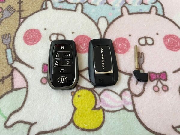 シルバー 6ボタン アルファード ALPHARD 30系 スマートキー キーケース トヨタ 新品
