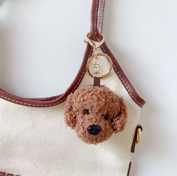 トイプードル キーホルダー チャーム キーリング ペット わんこ 犬 鍵