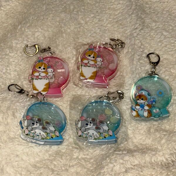 mofusand×サンリオキャラクターズ アクリルプレートキーホルダー ~フラワードーム~