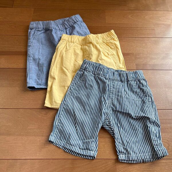 100cm、3着セット、保育園服、UNIQLO、ユニクロ、ハーフパンツ、子供服、キッズ服、ベビー服