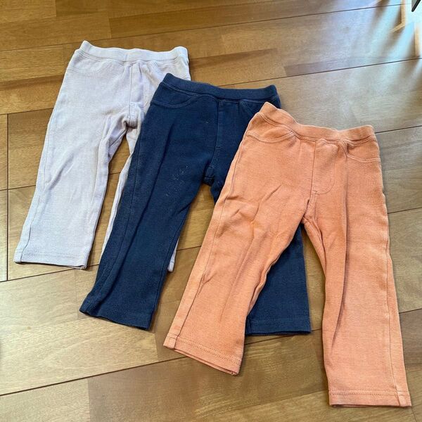 90cm、3着セット、保育園服、しまむら、レギンス、子供服、キッズ服、ベビー服