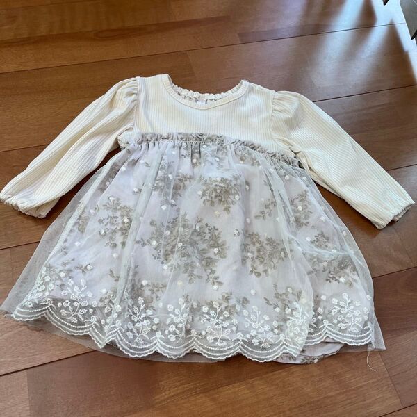 90cm、しまむら、ワンピース、チュニック、子供服、キッズ服、ベビー服