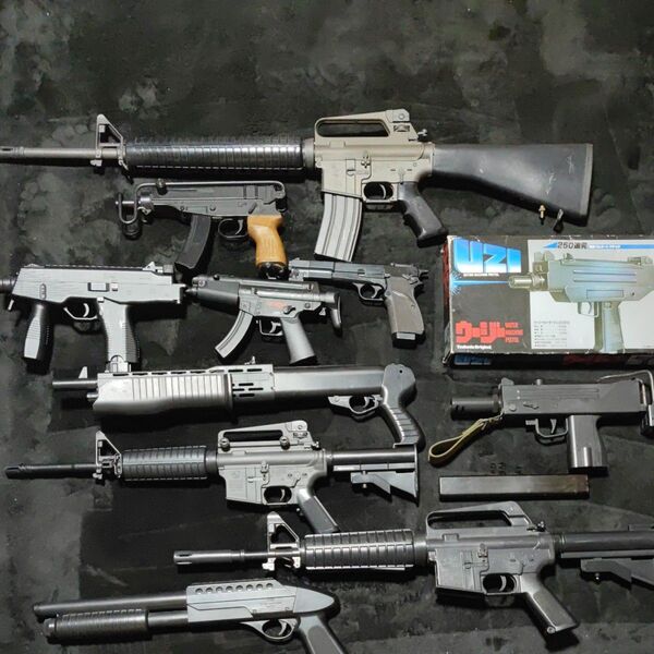 【ジャンク】0529 東京マルイ等 M16 M14 UZI MP5等 ライフル 電動ガン エアガン
