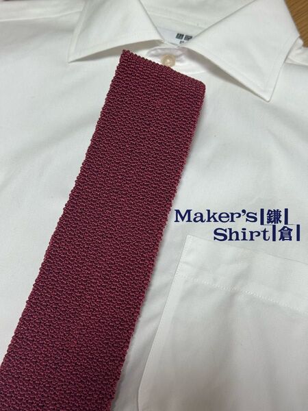 【極美品】鎌倉シャツ ニットタイ アスコット