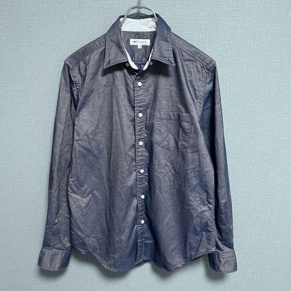 a0032 THE SHOP TK メンズ コットンシャツ ネイビー M