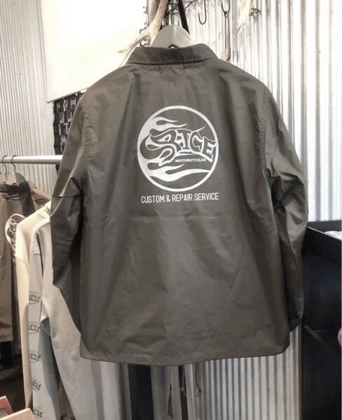 スパイスモーターサイクルズ×88(パンダベアーズ) リフレクター コーチジャケット ブラウン M ナイロンジャケット