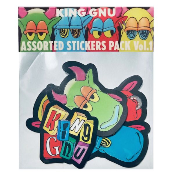 king Gnu ASSORTED STICKERS PACK Vol.1 ステッカー シール ライブグッズ