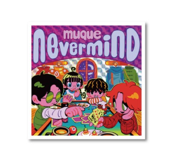 muque ステッカー ネバーマインド ”nevermind” hologram sticker シール ライブグッズ