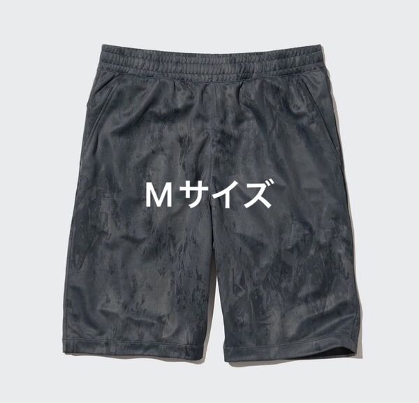 ユニクロ ドライEXプリントショーツ Rei Nakanishiコラボ ダークグレー Mサイズ ショートパンツ 半ズボン