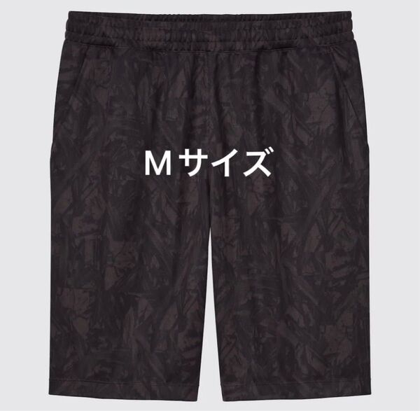 ユニクロ ドライEXプリントショーツ Meguru Yamaguchiコラボ Mサイズ ブラック ショートパンツ 半ズボン