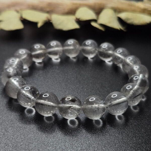 【入手困難/最強品質】超希少石☆プラチナルチルクォーツ*約10mm* 天然石ブレスレット