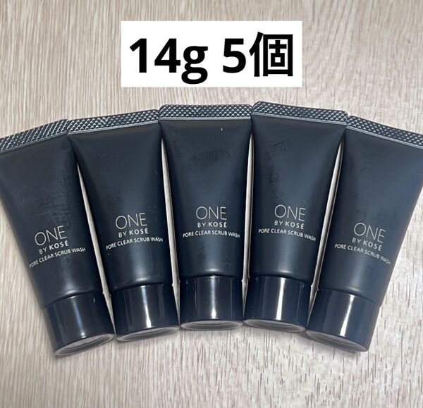 ONE BY KOSE コーセー ポアクリア スクラブ ウォッシュ 14g 5個