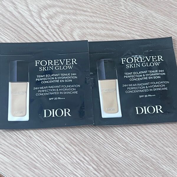 Dior ディオール ファンデーション 1N ニュートラル サンプル 試供品 0.7ml 2包