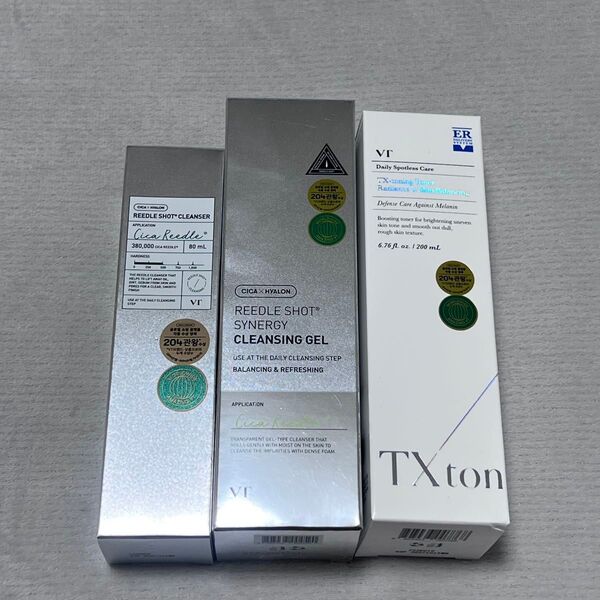 VT cosmetics TXトーニング トナー 化粧水 クレンジング 3個セット