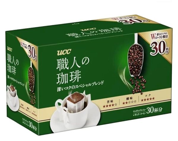 ドリップコーヒーUCC職人の珈琲深いコクのスペシャルブレンド 30袋 箱無し値下げ不可ゆうパケットポスト 賞味期限2026.3以降