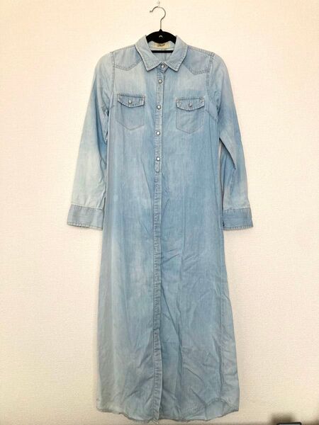Lotta Love UNITED ARROWS/ユナイテッドアローズ 2way ロングデニムシャツワンピース マキシ丈