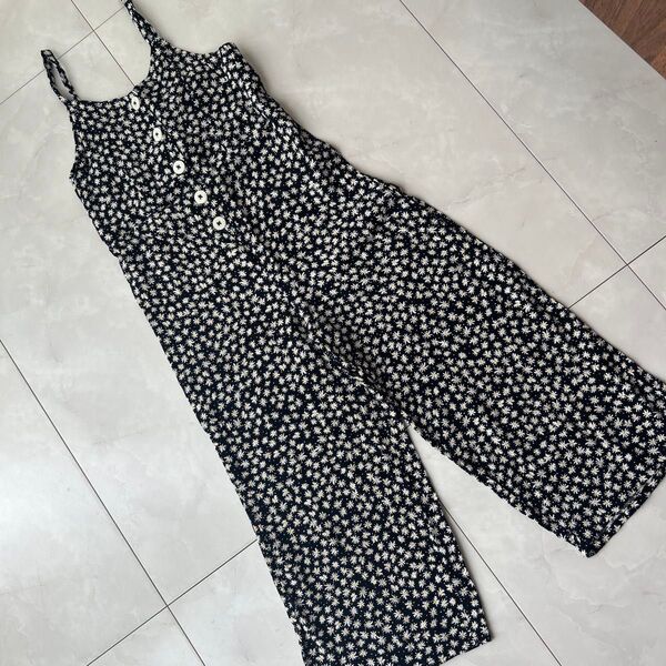 ZARA ZARAキッズオーバーオール サロペット オールインワン 小花柄 花柄