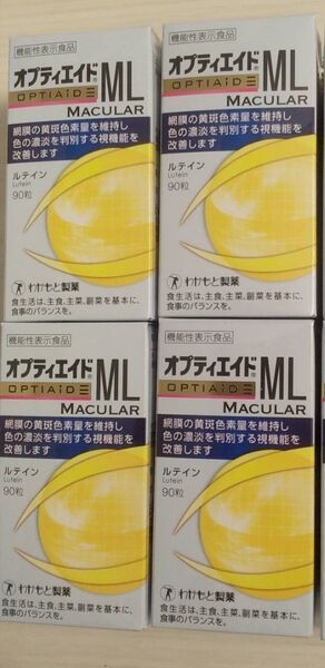 043-4 オプティエイドML MACULAR 90粒 4箱セット オプティエイド エムエル マキュラ オプティエイドエムエル