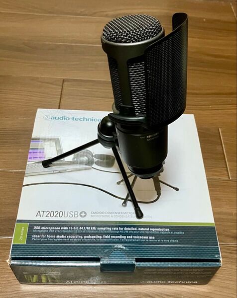 audio-technica コンデンサーマイク AT2020USB+と純正ポップフィルターのセット オーディオテクニカ