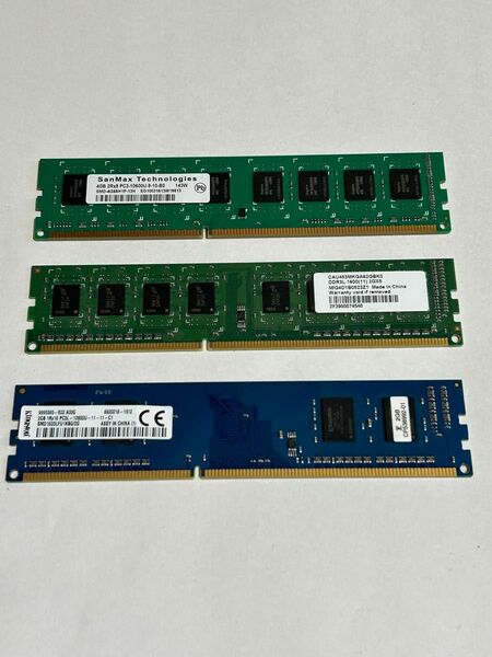 DDR3 デスクトップ用メモリ PC3-10600-4G 、PC3L-12800-2G x2枚 ECC無し