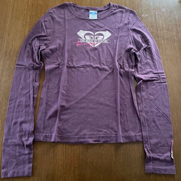 ROXY 長袖Tシャツ パープル MADE IN USA サイズM
