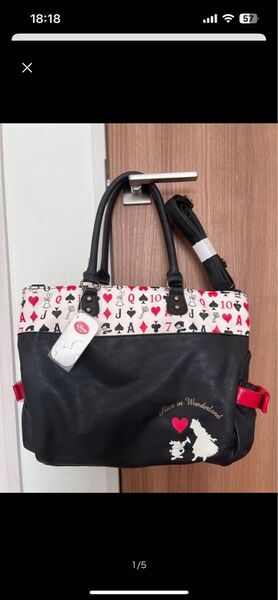 新品未使用 ディズニーストア ふしぎの国のアリス トートバッグ ショルダー