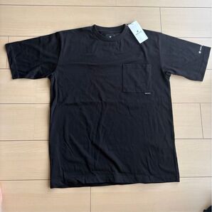 未使用タグ付き スノーピーク 胸ポケット ロゴTシャツ M ブラック