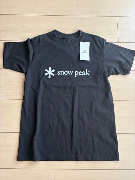 未使用タグ付き スノーピーク プリントロゴTシャツ サイズ1 ブラック 廃盤