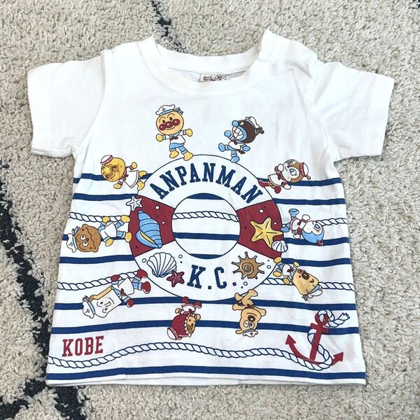 アンパンマンキッズコレクション アンパンマン アンパンマンミュージアム 神戸 半袖 Tシャツ ホワイト マリン Kobe 80