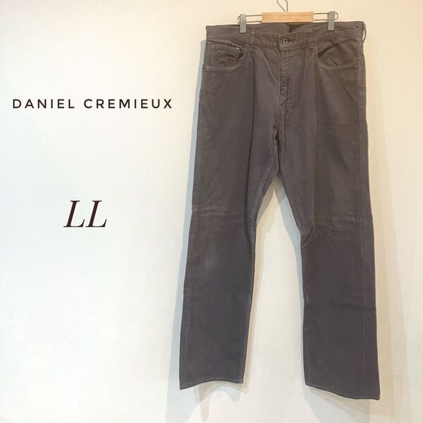 【DANIEL CREMIEUX】コーデュロイパンツ グレー LL サイズ34 コットン ボトムス