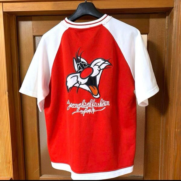 レア 希少 ルーニーテューンズ Tシャツ シルベスターキャット トゥイーティー 半袖Tシャツ ストリート アメカジ