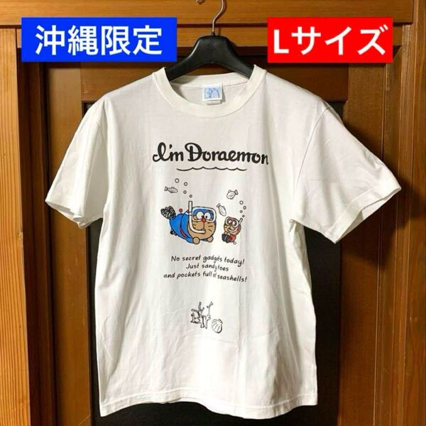 レア 沖縄ポップ限定 ドラえもん 日焼け Tシャツ ミニドラ ユニセックス L 半袖Tシャツ キャラクター