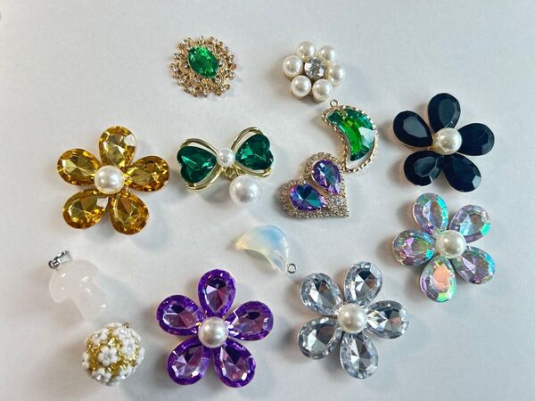 ビジュー パーツ まとめ売り ハンドメイド アクセサリー デコレーション 素材