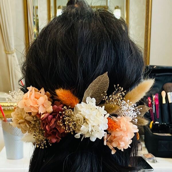 ヘアアクセサリー プリザーブドフラワー