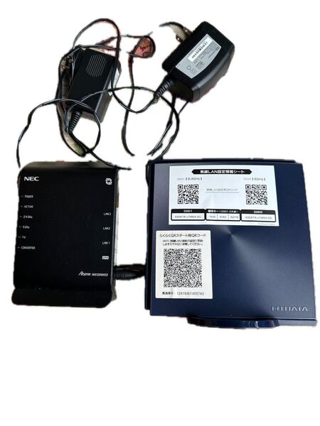 NEC Aterm WG1200HS3 IODATA 無線LANルーター 2点セット