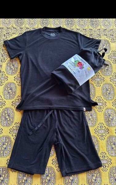 FRUIT OF THE LOOM ルームウェア 上下セット ブラック 新品 男女兼用